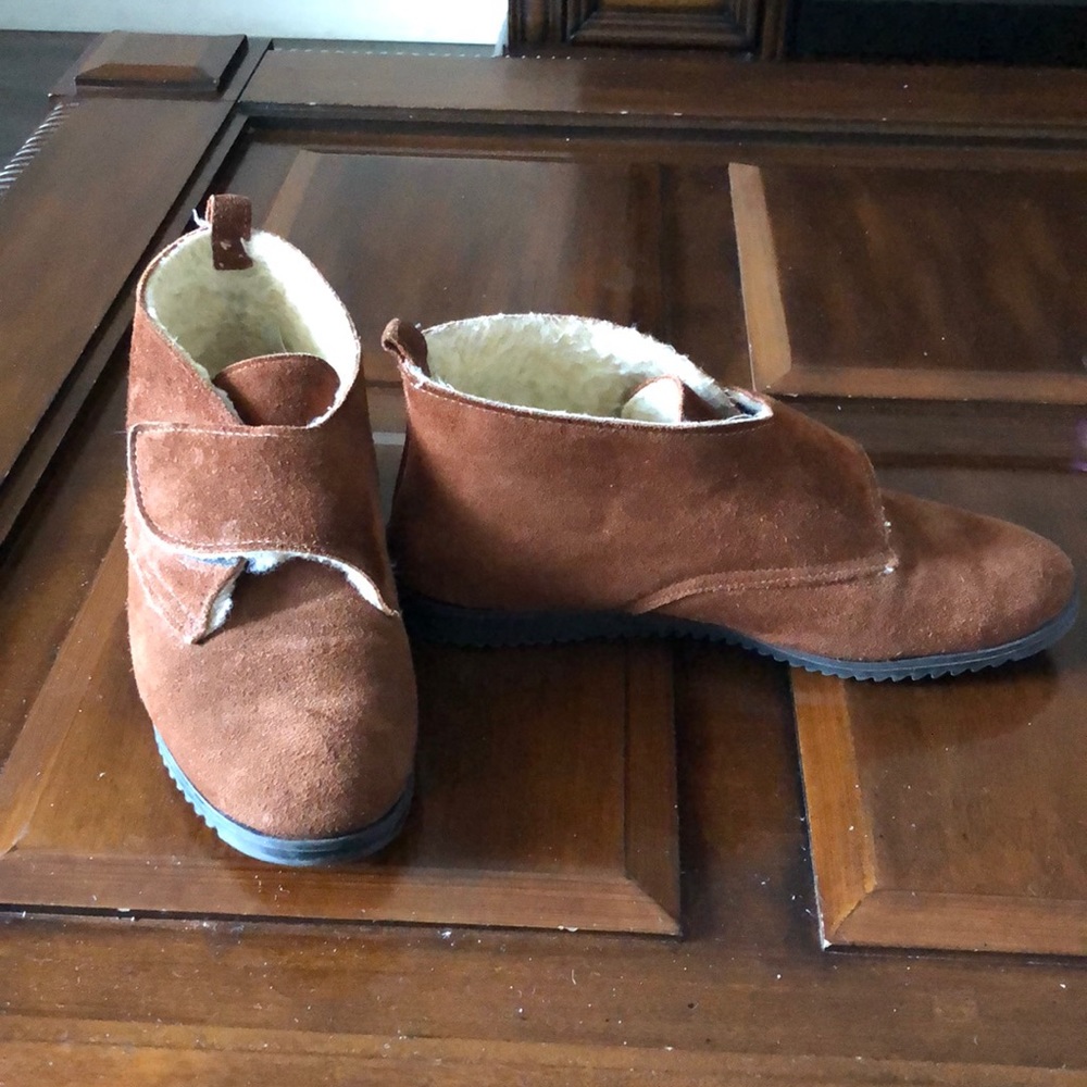 Women’s Outdorables Vintage Cottage Core Ankle Boho Leather Bootie size 8.5